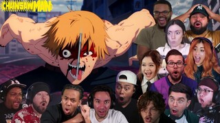 DENJI VS LEECH DEVIL | CHAINSAW MAN EPISODE 4 ULTIMATE REACTION COMPILATION