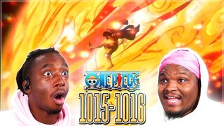 Luffy Red Rock'ed Kaido! OP - Episode 1015 - 1016 | Reaction