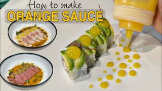 HOW TO MAKE ORANGE SAUCE | MOLECULAR GASTRONOMY