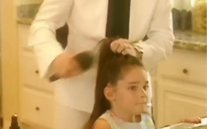 Kendall: Mom, my head hurts! Kylie’s still picking her nose—haha! Kendall and Kylie’s adorable child