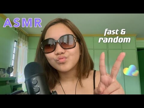 ASMR | fast and aggressive | mouth sounds, mic scratching, whispering, beatbox 💜