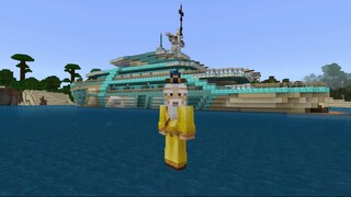 Minecraft / Living On The Most Luxurious Ship | Diamond Ship By Odyssey Builds