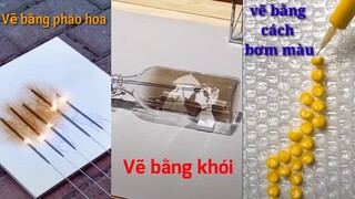 [Tiktok]👩‍🎨Cô gái có những cách vẽ🎨ấn tượng độc lạ mà không ai biết 🖼 #tiktok #绘画 #painting
