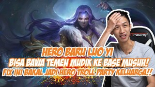 HERO BARU LUO YI.. INI HERO BISA BAWA 1 TEAM TELEPORT!! FIX NI BAKAL AUTO PICK DI PARTY KELUARGA!!