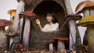 Make a fairy mushroom treehouse with cartons!