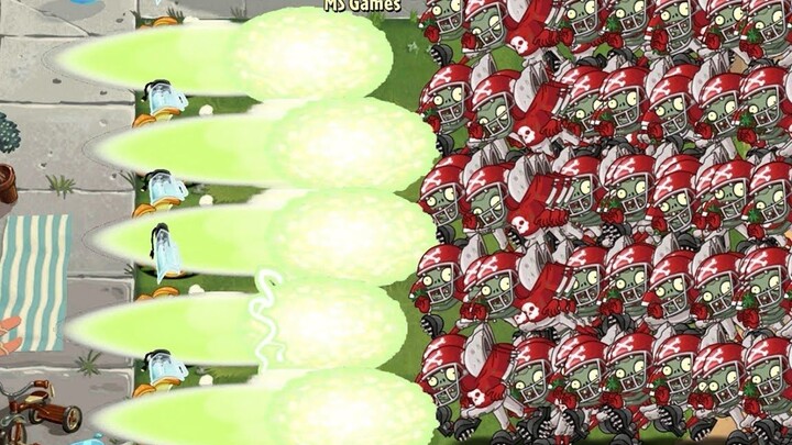 PvZ 2 Challenge - 200 Plants at Max Level vs. 300 All-Star Zombies
