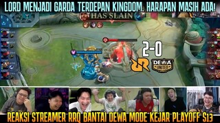 TERIMAKASIH BAPAK LORD! PELUANG RRQ LOLOS PLAYOFF MAKIN BESAR! REAKSI STREAMER RRQ VS DEWA S13