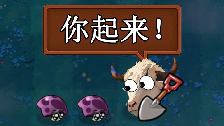 Timid Mushroom was afraid of the head cow, so he had to rely on his younger brother for guidance...