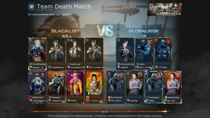 Crossfire - Headshot Mode - Team Deathmatch - Arena