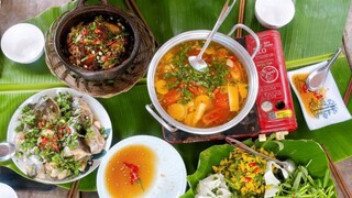 Bữa Cơm Trưa ● Cá Vồ Đém Nấu Canh Chua Măng + Kho Tộ ● Nắng Đẹp Miền Tây | NĐMT #79