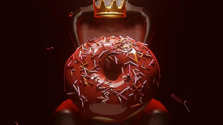 【Blender】Doughnuts made by self-learning in two and a half days are here