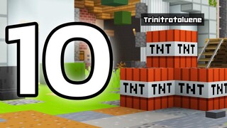 10 เรื่องน่ารู้เกี่ยวกับ ระเบิดไตรไนโตรโทลูอีน (TNT) ในเกม Minecraft