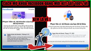 Hướng dẫn Mở khóa Facebook dạng Két Sắt 956 Đơn Gỉan