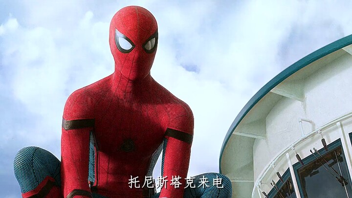 Iron Man saves the day at the crucial moment—spot on! #SpiderMan #IronMan #Marvel