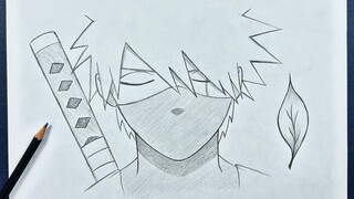 How to draw kakashi hatake | Easy to draw