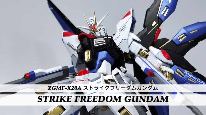 Pembagian contoh produksi modifikasi gaya Bandai HG Strike Freedom Gundam MR