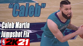 Caleb Martin Jumpshot Fix NBA2K21 with Side-by-Side Comparison