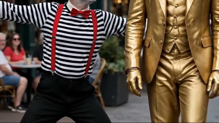Mime vs Statue: SILENT BATTLE 🤫⚔️