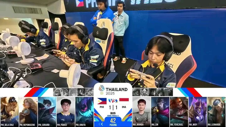 Philippines Vs Indonesia Game 3 Semifinal Mlbb 33rd SEAGAMES 2025