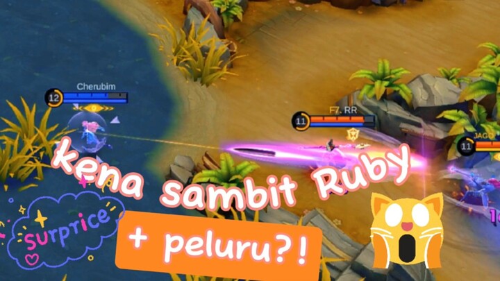 kena sambit Ruby + peluru?! 😭😰