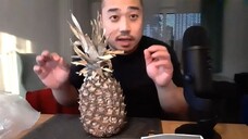 ASMR Eating Sweet & Juicy Pineapple🍍+ Plate Lick (Eating Sounds & Cutting Sounds)