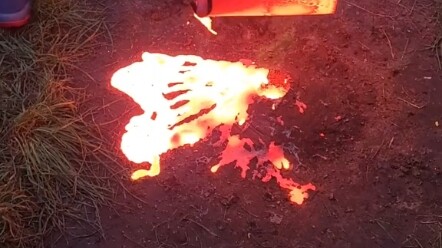 Pouring Molten Metal Into a Rat Hole
