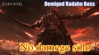 Elden ring boss radahn  solo no damege katana op full power เทพสงครามราดัม    คาตาน้าเดกคับ