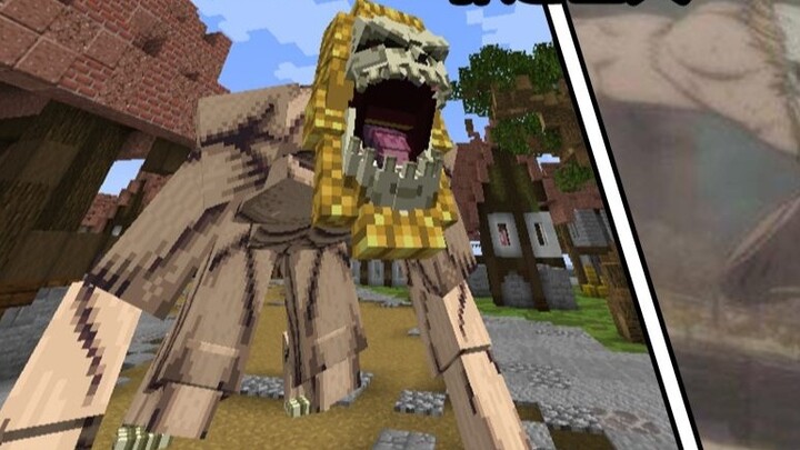 [ Attack on Titan ]! But [ Minecraft ]?! Jaw Titan Update! Super restored data pack [Attack on Titan