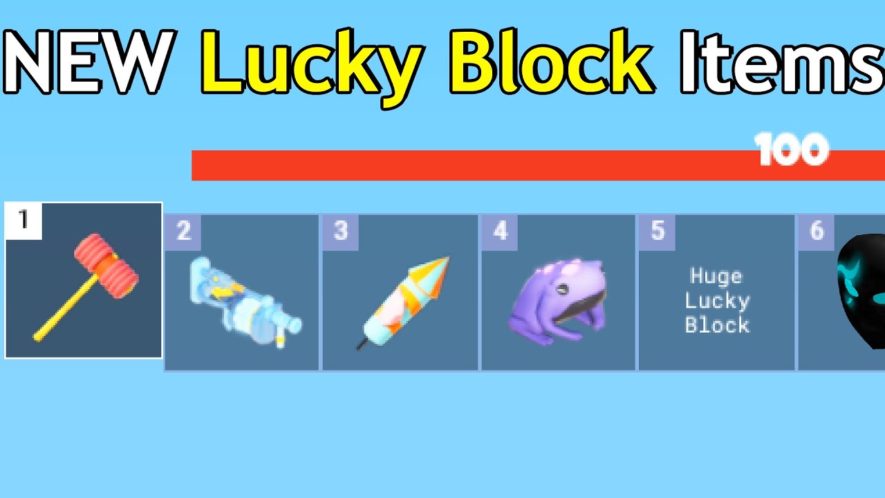 All NEW LUCKY BLOCK Items in Roblox Bedwars - BiliBili