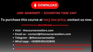 Josh Aharonoff - Accounting Made Easy