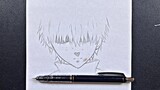 Easy anime drawing | how to draw kaneki Ken easy steps