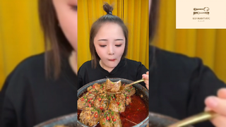Mukbang sốt thịt viên #anngon