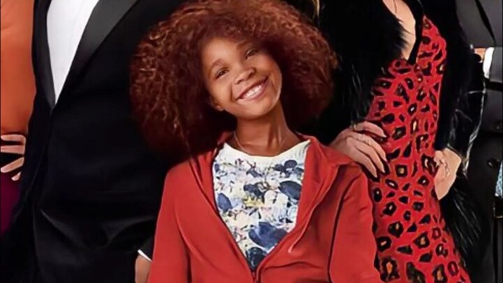 A life of hardship and struggle—life is no easy ride, Annie sweeps the floor.