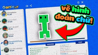 VẼ HÌNH XONG RỒI ĐOÁN CHỮ....Phiên Bản MINECRAFT