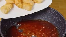 gà popcorn sốt Hàn Quốc