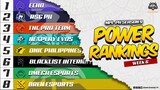 TEAM STANDINGS and POWER RANKINGS as of WEEK 6 of MPL-PH Season 9