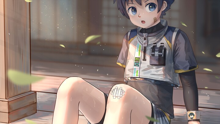 He’s a boy—why is he wearing safety shorts too?