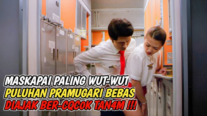 SEMUA PRAMUGARI DIPESAWAT INI BISA DI AJAK COCOK TANAM #alurceritafilm