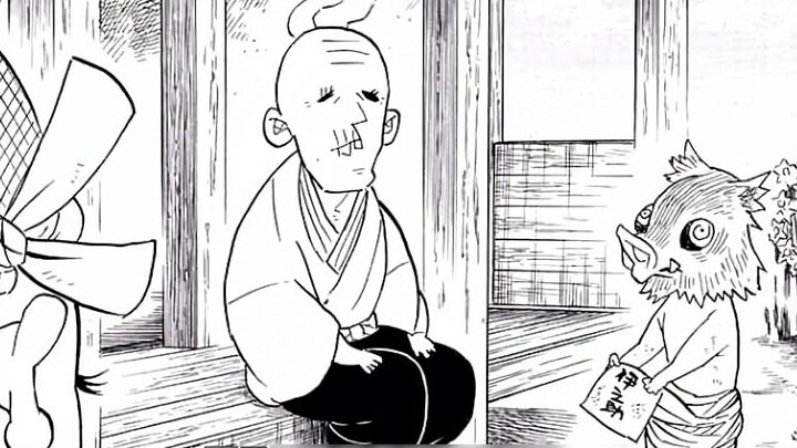 Kimetsu no Yaiba: Selain babi hutan, si pengganggu kecil Kuipira Inosuke dibesarkan oleh kakek dan a
