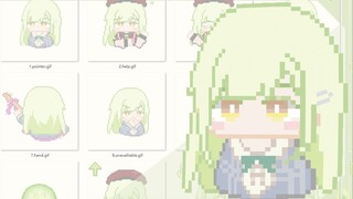 ⸝⁺✧☆【若叶睦🥒莫提斯】★ ✧⁺⸜ 像素动态鼠标指针皮肤