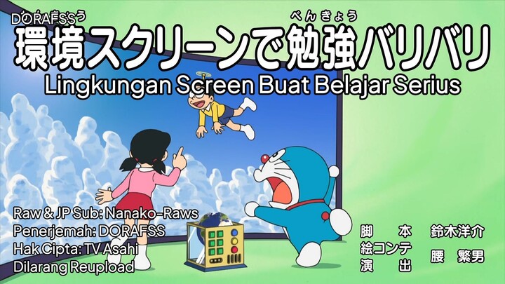 Doraemon Sub Indo & Eng 898 AB: Lingkungan screen buat belajar & Meluncur terus!