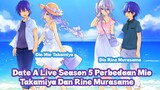 Date A Live Season 5 Perbedaan Mio Takamiya Dan Rine Murasame
