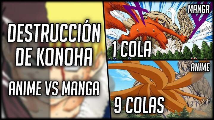 RESUMEN y CENSURAS del ARCO de la DESTRUCCIÓN de KONOHA / NARUTO MANGA vs ANIME