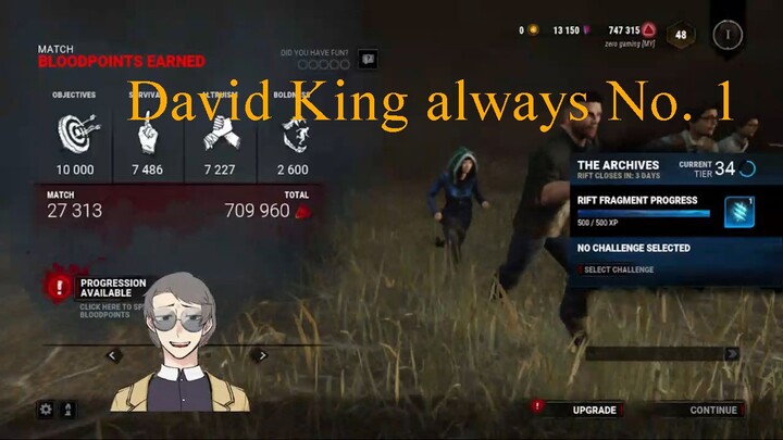 main pakai david king tanpa perks satu pun