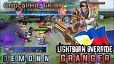 Granger Lightborn Override Skin Gameplay By Demonn - Mobile Legend Bang Bang