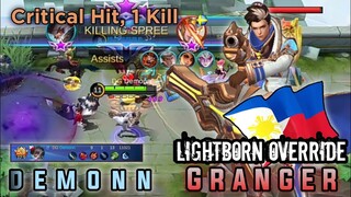 Granger Lightborn Override Skin Gameplay By Demonn - Mobile Legend Bang Bang