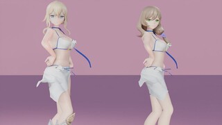 【原神|泳装|MMD】两位大姐姐，双倍快乐！