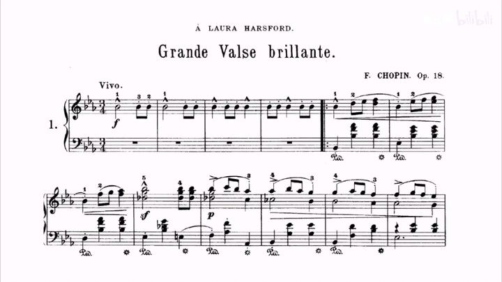 肖邦 降E大调圆舞曲 （猫和老鼠经典配乐）Grante Valse brillante