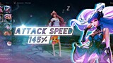 Attack speed 145% Sinestrea Aov 💙