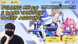 [F2P] HOW TO GET HOR on Your 1st S Rank Valkyrie :) | Honkai Impact 3